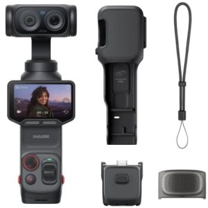 Cámara Digital Deportiva Insta360 Luna Pro/ 8K/ Ángulo de visión 360º/ Negra
