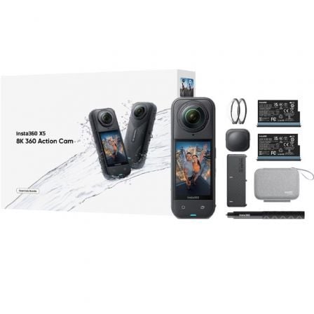 Cámara Digital Deportiva Insta360 X5 Essecial Kit/ 8K/ Ángulo de visión 360º/ Negra - Imagen 5