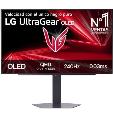 Monitor Gaming LG UltraGear 27GX704A-B 27"/ QHD/ 0.03ms/ 240Hz/ OLED/ Regulable en altura/ Negro - Imagen 2