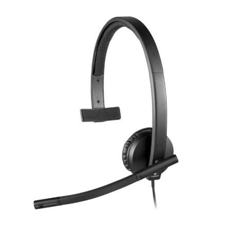 Auricular Logitech H570E/ con Micrófono/ USB/ Negro - Imagen 4