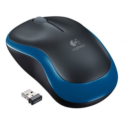 Ratón Inalámbrico Logitech M185/ Hasta 1000 DPI/ Azul - Imagen 4