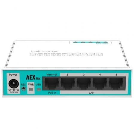 Router Mikrotik Hex Lite RB750R2 5 Puertos/ RJ45 10/100/ PoE - Imagen 2