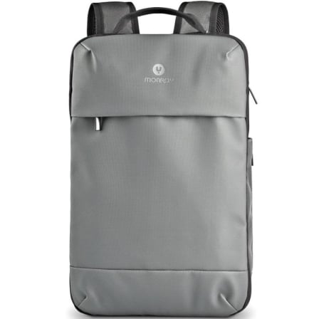 Mochila Expansible NGS Monray Sacks Horizon para Portátiles hasta 14"/ Impermeable/ Gris - Imagen 2