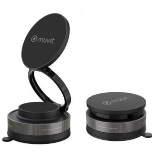 Soporte de Smartphone para Coche Muvit For Change MCCHL0035/ Negro