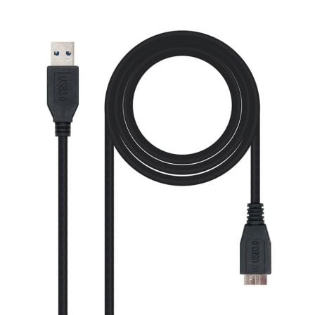 Cable USB 3.0 Nanocable 10.01.1101-BK/ USB Macho - MicroUSB Macho/ 1m/ Negro - Imagen 5