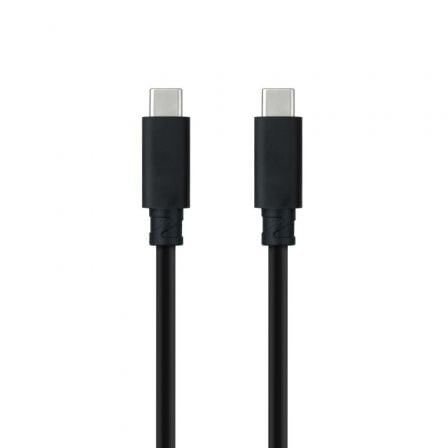 Cable USB 3.1 Tipo-C Nanocable 10.01.4101-L150/ USB Tipo-C Macho - USB Tipo-C Macho/ Hasta 100W/ 10Gbps/ 1.5m/ Negro - Imagen 3