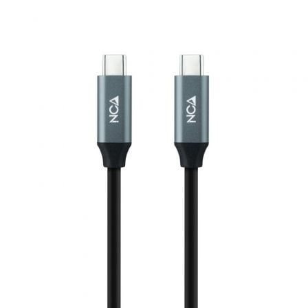 Cable USB 3.2 Nanocable 10.01.4300/ USB Tipo-C Macho - USB Tipo-C Macho/ Hasta 100W/ 20Gbps/ 50cm/ Gris y Negro - Imagen 5