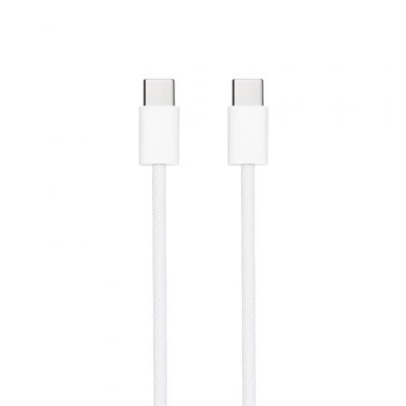 Cable USB 2.0 Tipo-C Nanocable 10.01.6001-CO/ USB Tipo-C Macho - USB Tipo-C Macho/ Hasta 60W/ 480Mbps/ 1m/ Blanco - Imagen 3