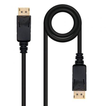 Cable DisplayPort 1.2 4K Nanocable 10.15.2302/ DisplayPort Macho - DisplayPort Macho/ 2m/ Negro - Imagen 5
