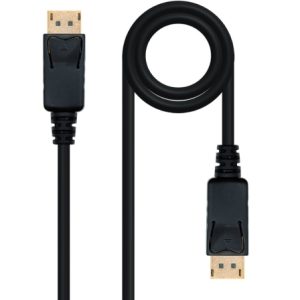 Cable DisplayPort 1.2 4K Nanocable 10.15.2310/ DisplayPort Macho – DisplayPort Macho/ 10m/ Negro