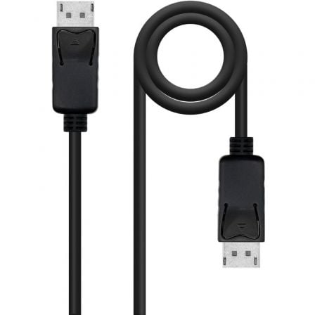 Cable DisplayPort 1.4 8K Nanocable 10.15.2803/ DisplayPort Macho - DisplayPort Macho/ 3m/ Certificado/ Negro - Imagen 3