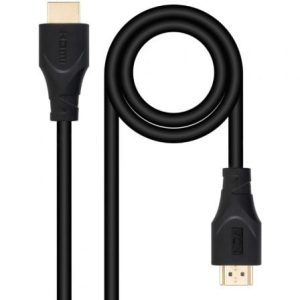 Cable HDMI 1.4 Nanocable 10.15.4701/ HDMI Macho – HDMI Macho/ 1m/ Negro