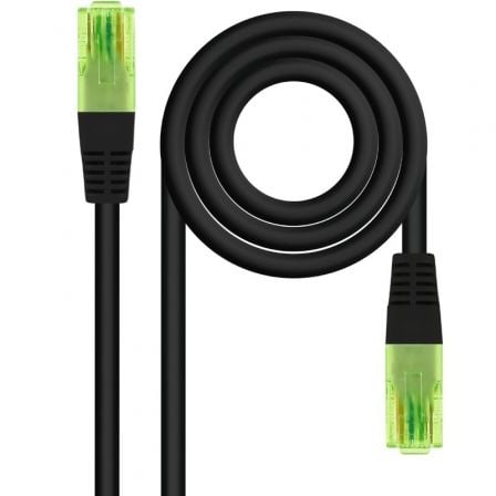 Cable de Red RJ45 UTP Nanocable 10.20.1403-BK Cat.6/ 3m/ Negro - Imagen 2