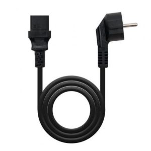 Cable Alimentación CPU Nanocable 10.22.0110/ Schuko Macho – C13 Hembra/ 10m/ Negro