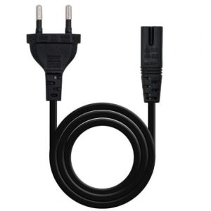Cable Alimentación Forma 8 Nanocable 10.22.0402-L300/ CEE7/16 Macho – C7 Hembra/ 3m/ Negro