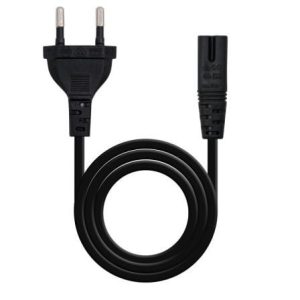 Cable Alimentación Forma 8 Nanocable 10.22.0402/ CEE7/16 Macho – C7 Hembra/ 1.5m/ Negro
