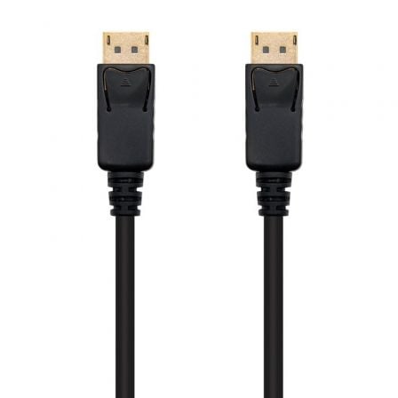 Cable DisplayPort 1.2 4K Nanocable 10.15.2300/ DisplayPort Macho - DisplayPort Macho/ 50cm/ Negro - Imagen 2