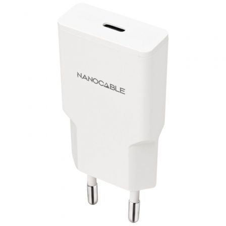 Cargador de Pared Nanocable 10.10.2027/ 1xUSB Tipo-C/ 30W/ Blanco - Imagen 4
