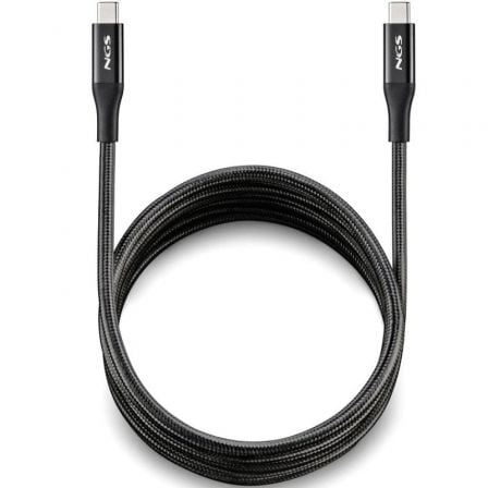 Cable USB 4.0 Tipo-C NGS KNOT/ USB Tipo-C Macho - USB Tipo-C Macho/ Hasta 240W/ 40Gbps/ 2m/ Negro - Imagen 5