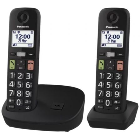 Teléfono Inalámbrico Panasonic KX-TGU112EXB/ Pack DUO/ Negro - Imagen 5