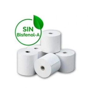 Caja de Rollos Papel Térmico Genérico 80×60 BPAF/ 80 x 60mm/ 80 unidades
