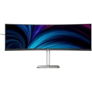 Monitor Profesional Ultrapanorámico Curvo Philips 49B2U5900C 49″/ Dual QHD/ Multimedia/ Regulable en altura/ Negro y Plata