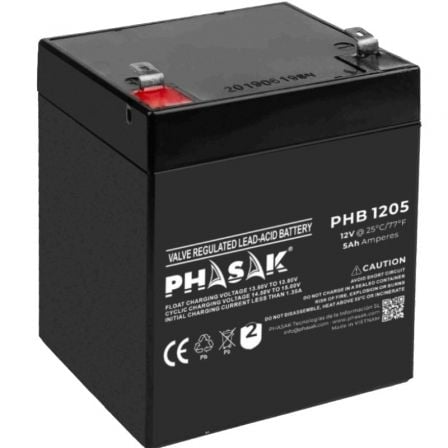 Batería Phasak PHB 1205 compatible con SAI/UPS PHASAK según especificaciones - Imagen 3