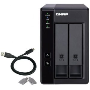 DAS QNAP TR-002/ 2 Bahías 3.5″- 2.5″/ Formato Torre