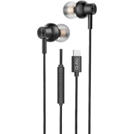 Auriculares Intrauditivos Qubo AU-300C/ con Micrófono/ USB Tipo-C/ Negros - Imagen 5