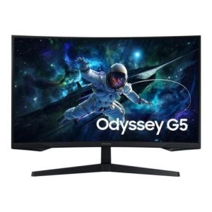 Monitor Gaming Curvo Samsung Odyssey G5 S27CG554EU 27″/ QHD/ 1ms/ 165Hz/ VA/ Negro