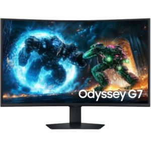 Monitor Gaming Curvo Samsung Odyssey G7 G75F 37″/ 4K/ 1ms/ 165Hz/ VA/ Regulable en altura/ Negro