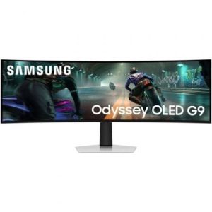 Monitor Ultrapanorámico Curvo Gaming Samsung Odyssey OLED G9 G91SD S49DG910SU 49″/ Dual QHD/ Multimedia/ 0.03ms/ 144Hz/ OLED/ Regulable en altura
