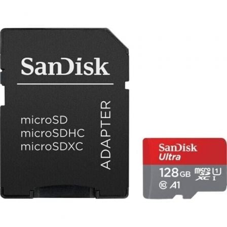 Tarjeta de Memoria SanDisk Ultra 128GB microSD XC con Adaptador/ Clase 10/ 140MBs - Imagen 3