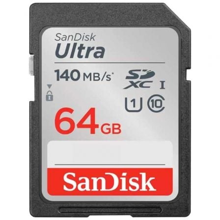 Tarjeta de Memoria SanDisk Ultra 64GB SD HC UHS-I - SDXC/ Clase 10/ 140MBs - Imagen 2