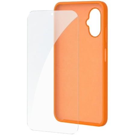 Funda Silicona + Protector de Pantalla de Cristal Templado SPC Wuum One Protection Pack 4354P/ Compatible con SPC Wuum One/ Naranja - Imagen 5
