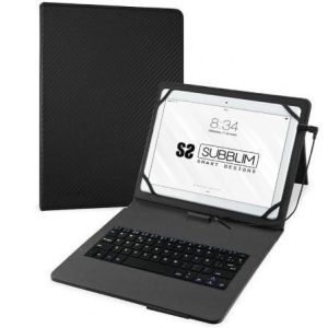 Funda con Teclado Subblim Keytab Pro USB para Tablets de 10.1″-11″/ Negra