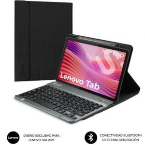 Funda con Teclado Subblim Shock Case Lenovo Tab 10.1″ 2025/ Negra