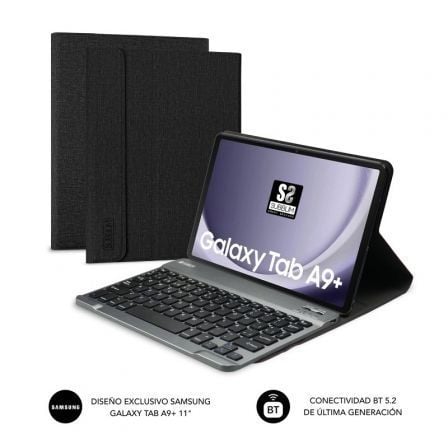 Funda con Teclado Subblim KeyTab Pro BT para Tablets Samsung Galaxy A9+/ Negra - Imagen 3