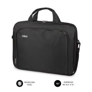 Maletín Subblim Oxford para Portátiles hasta 16″/ Negro