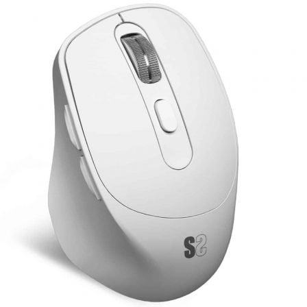 Ratón Ergonómico Inalámbrico Subblim Comfort Ergo Dual Battery/ Batería recargable/ Hasta 2400 DPI/ Blanco - Imagen 4