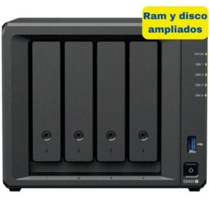 NAS Synology Diskstation DS425+/ 4 Bahías 3.5″- 2.5″/ 6GB DDR4/ 16TB/ Formato Torre