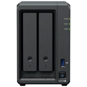 NAS Synology Diskstation DS725+/ 2 Bahías 3.5″- 2.5″/ 4GB DDR4/ Formato Torre