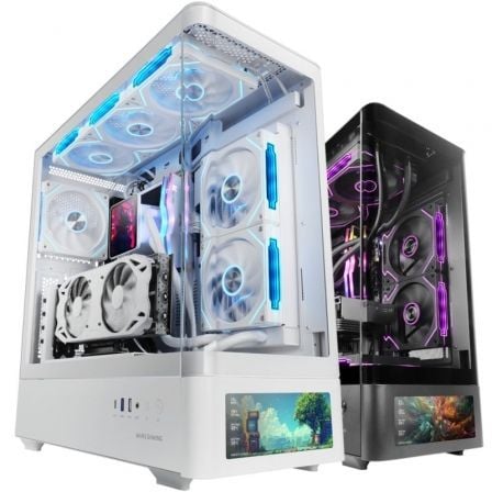 Caja Gaming Semitorre Mars Gaming MC-LCDPRO/ Blanca - Imagen 5