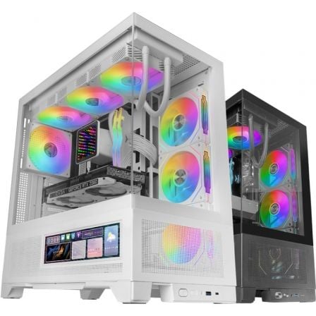 Caja Gaming Semitorre Mars Gaming MC-LCDX/ Blanca - Imagen 5