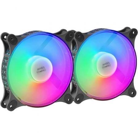 Pack 2 Ventiladores Mars Gaming MFDUO/ 12cm/ FRGB - Imagen 5