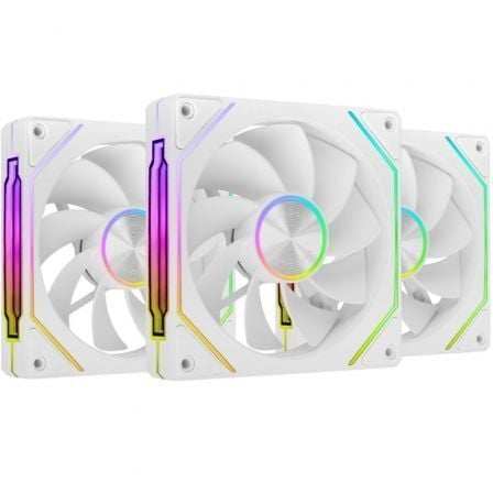 Pack 3 Ventiladores Invertidos Mars Gaming MF-LINKFINITYKIT2R/ 12cm/ ARGB/ Blancos - Imagen 2