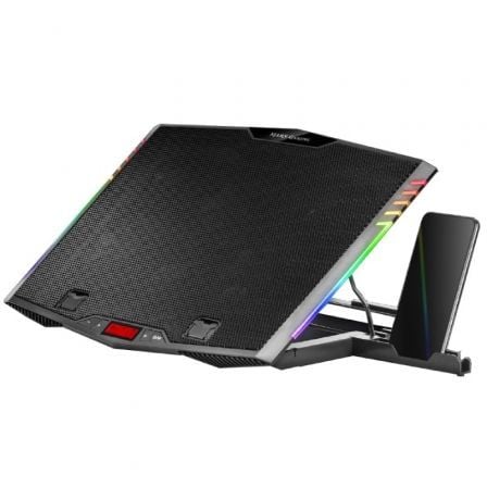 Soporte Refrigerante Mars Gaming MNBC5 para Portátiles hasta 17.3"/ Iluminación LED - Imagen 5