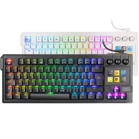Teclado Gaming Mecánico Mars Gaming MK-MASTER/ Switch Rojo/ Negro/ Incluye SmartDeck - Imagen 3