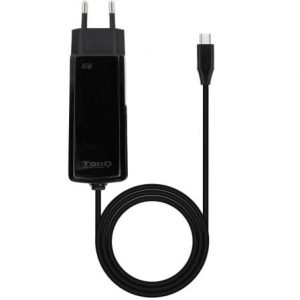 Cargador de Portátil GaN TooQ TQLC-USBCGAN45PD-C USB Tipo-C/ 45W/ Automático/ Voltaje 5-20V