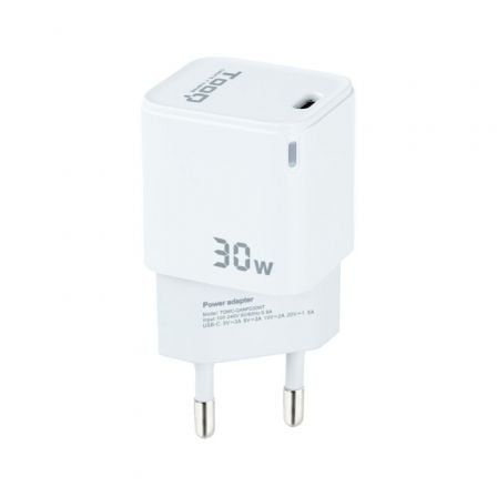 Cargador de Pared GaN TooQ TQWC-GANPD30WT/ 1xUSB Tipo-C/ 30W - Imagen 4